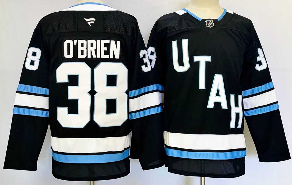 Men%27s Utah Hockey Club #38 Liam O%27Brien Navy 2024-25 Stitched Jersey